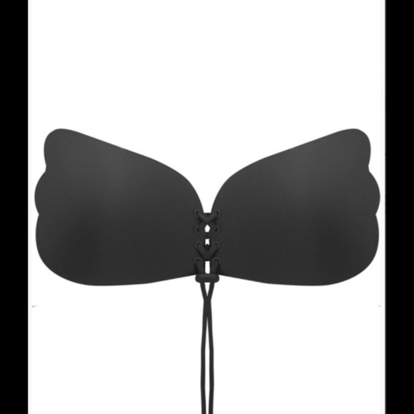 Backless Strapless Silicone Seamless Bra Black 719 - Picture 2 of 8
